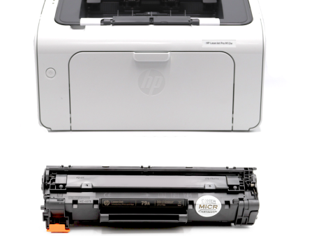 HP M12W LaserJet Pro Printer and 1 OEM MICR Cartridge Online