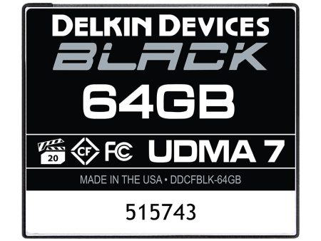 Delkin Devices BLACK UDMA 7 CompactFlash Memory Card (Choose Capacity) Cheap