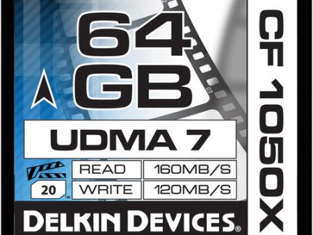 Delkin Devices 64GB Prime CF 1050X Compact Flash Memory Card UDMA 7 Sale