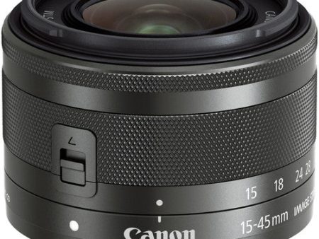 Canon EF-M 15-45mm f 3.5-6.3 IS STM Lens (Graphite) Online now