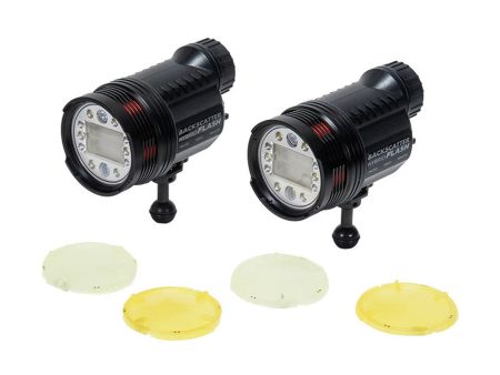 Backscatter Dual Hybrid Flash Underwater Strobe Bundle with Flat Diffusers Discount