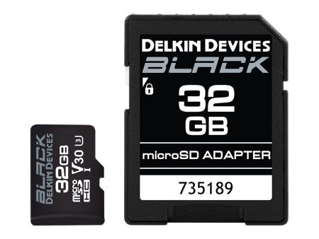 Delkin Devices BLACK UHS-I (U3 V30) microSD Memory Cards (Choose Capacity) Online Hot Sale