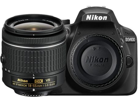 New Nikon D3400 24.2 MP Digital SLR Camera Body & AF-P DX 18-55mm Lens Kit Fashion