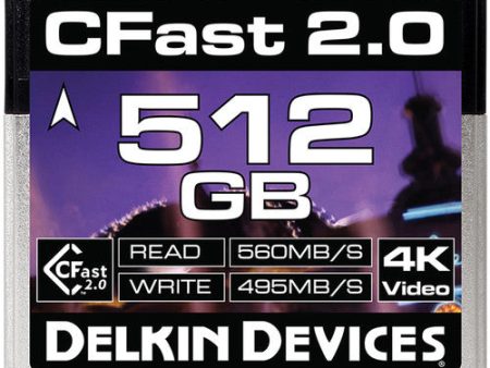 Delkin Devices 512GB Cinema CFast 2.0 Memory Card Online