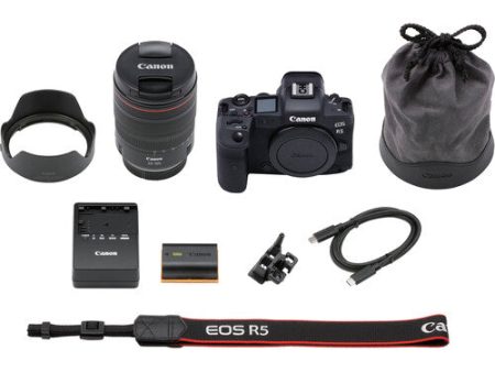 Canon EOS R5 Mirrorless Digital Camera with 24-105mm f 4L Lens Hot on Sale